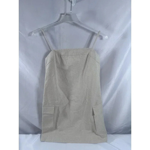 COMMENSE Cotton & Linen Pockets Cami Dress Size large NWT - Picture 7 of 8
